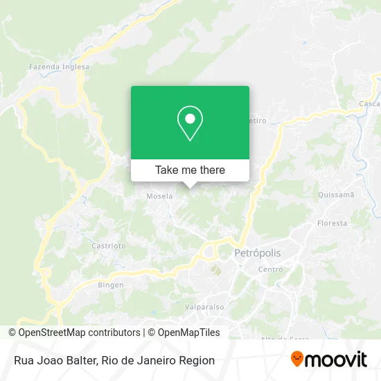 Rua Joao Balter map