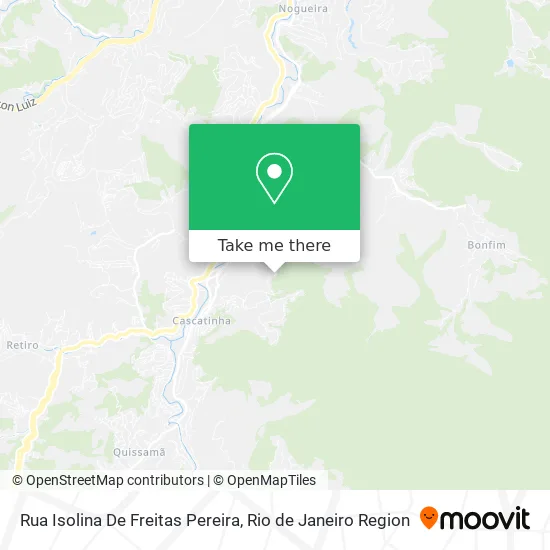 Rua Isolina De Freitas Pereira map