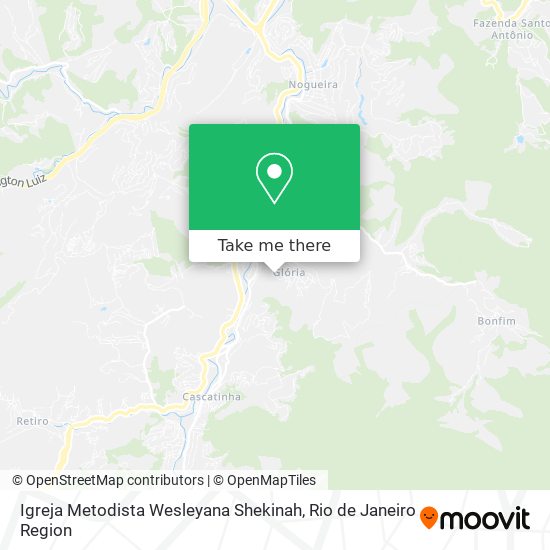 Igreja Metodista Wesleyana Shekinah map