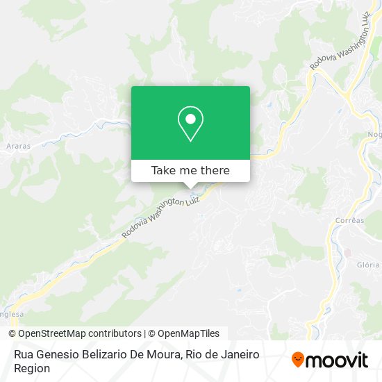 Mapa Rua Genesio Belizario De Moura