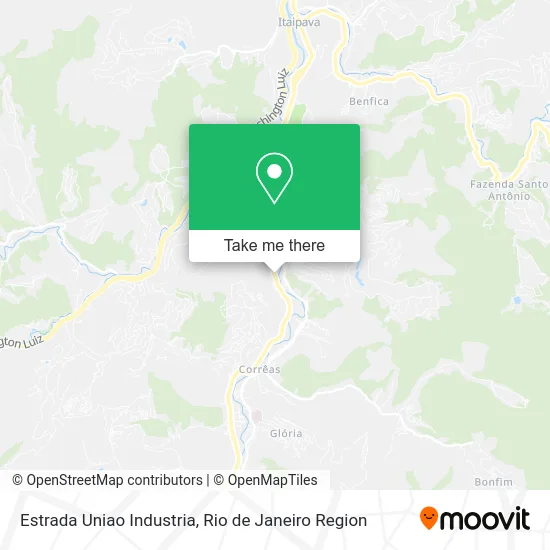 Estrada Uniao Industria map