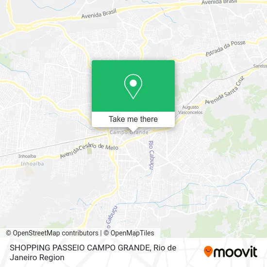 SHOPPING PASSEIO CAMPO GRANDE map
