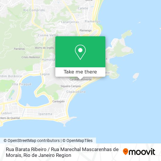 Rua Barata Ribeiro / Rua Marechal Mascarenhas de Morais map