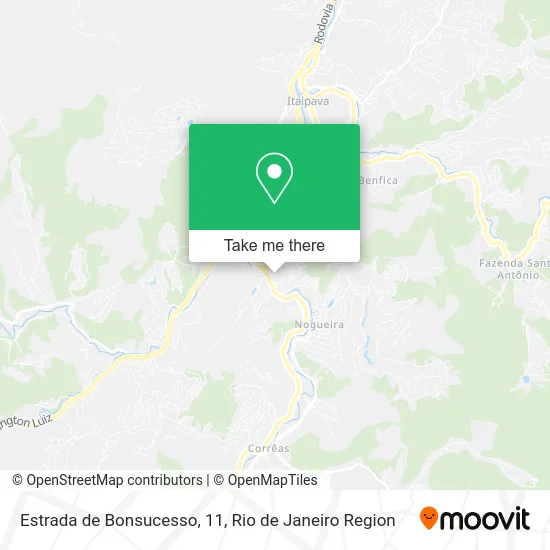 Estrada de Bonsucesso, 11 map