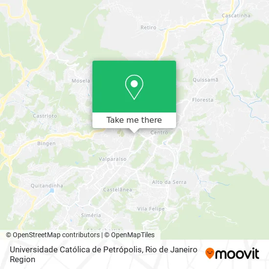 Universidade Católica de Petrópolis map
