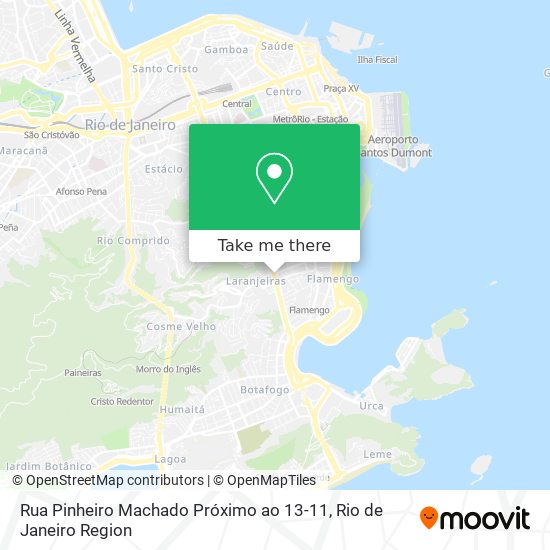 Mapa Rua Pinheiro Machado Próximo ao 13-11