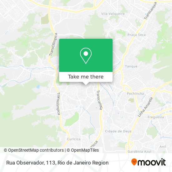 Rua Observador, 113 map