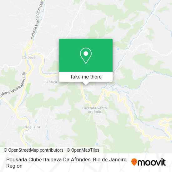 Pousada Clube Itaipava Da Afbndes map