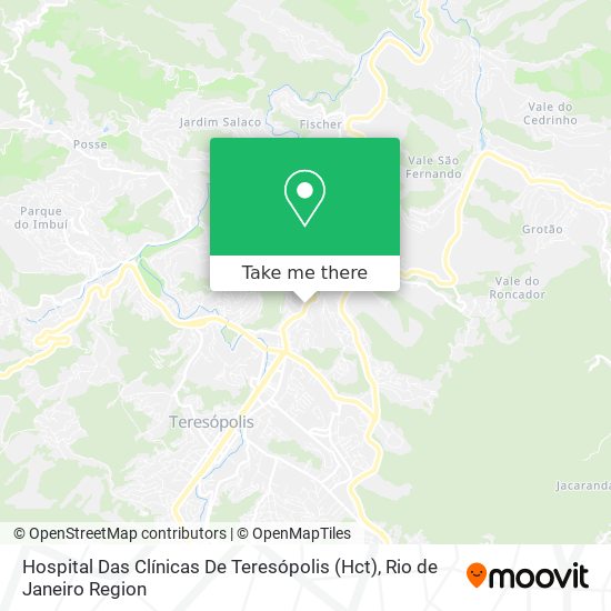 Hospital Das Clínicas De Teresópolis (Hct) map