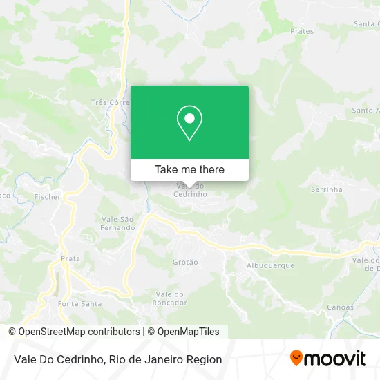 Vale Do Cedrinho map