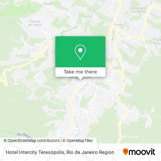 Hotel Intercity Teresópolis map