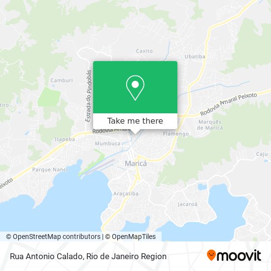 Mapa Rua Antonio Calado