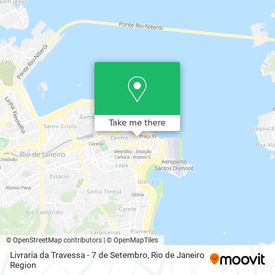 Mapa Livraria da Travessa - 7 de Setembro