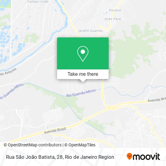 Mapa Rua São João Batista, 28