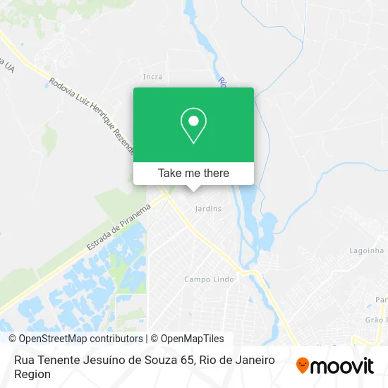 Rua Tenente Jesuíno de Souza 65 map
