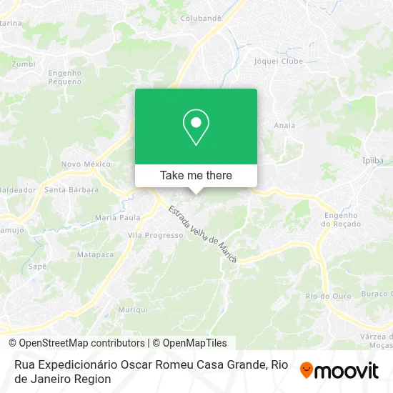 Rua Expedicionário Oscar Romeu Casa Grande map