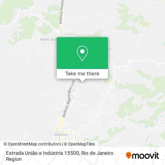 Estrada União e Indústria 15500 map