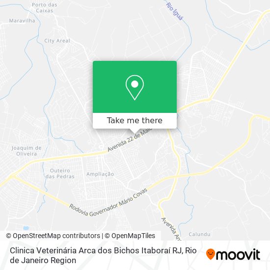 Clinica Veterinária Arca dos Bichos Itaboraí RJ map