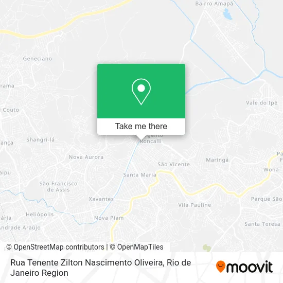 Rua Tenente Zilton Nascimento Oliveira map