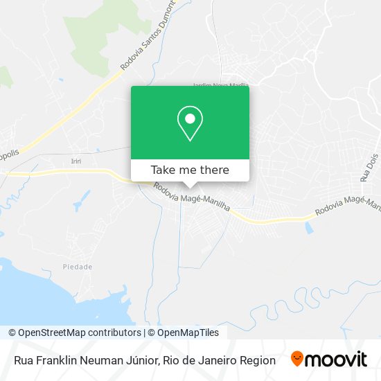 Mapa Rua Franklin Neuman Júnior