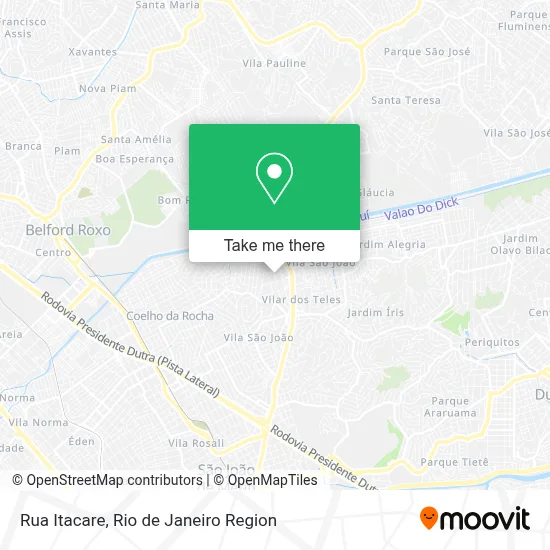 Rua Itacare map