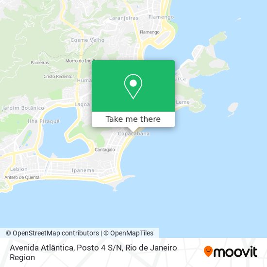 Avenida Atlântica, Posto 4 S/N map