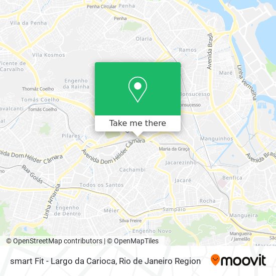 Mapa smart Fit - Largo da Carioca
