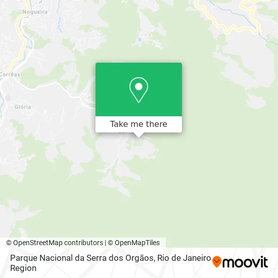 Parque Nacional da Serra dos Orgãos map