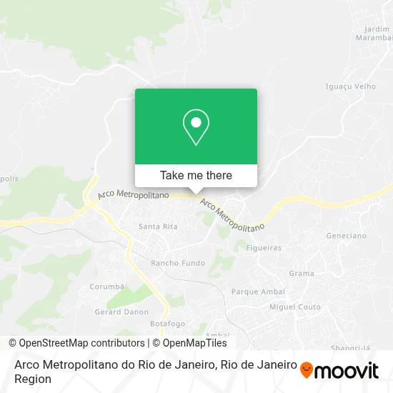 Arco Metropolitano do Rio de Janeiro map