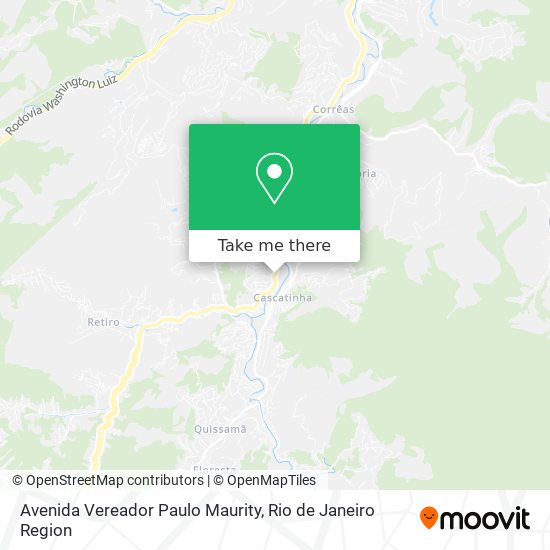 Mapa Avenida Vereador Paulo Maurity