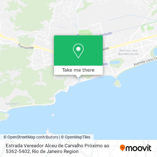 Estrada Vereador Alceu de Carvalho Próximo ao 5362-5402 map