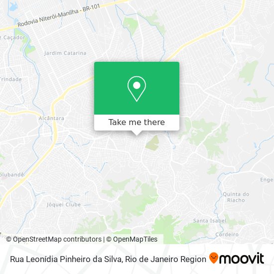 Mapa Rua Leonídia Pinheiro da Silva