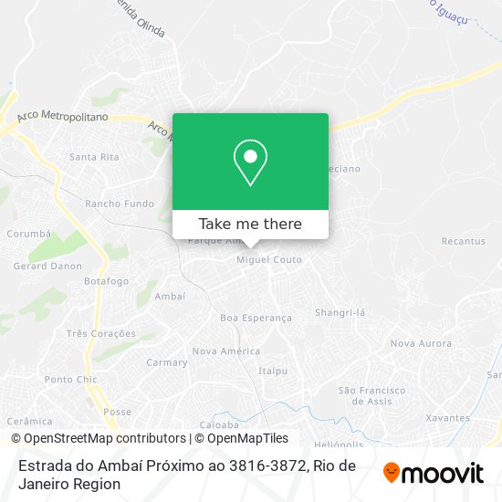 Estrada do Ambaí Próximo ao 3816-3872 map