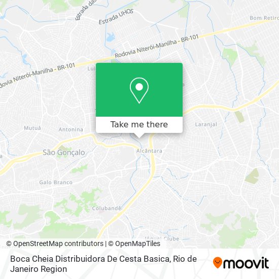 Mapa Boca Cheia Distribuidora De Cesta Basica