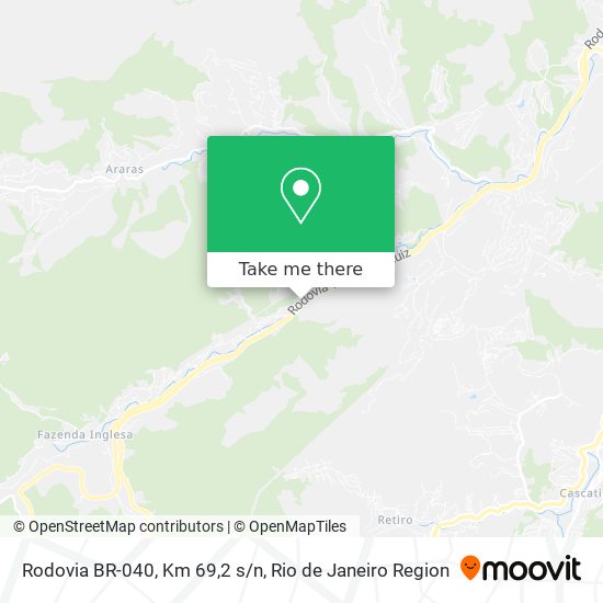 Rodovia BR-040, Km 69,2 s/n map