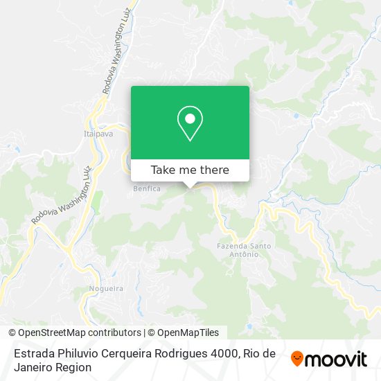Estrada Philuvio Cerqueira Rodrigues 4000 map