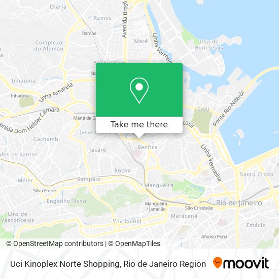 Mapa Uci Kinoplex Norte Shopping