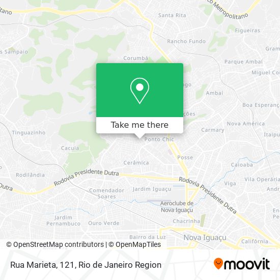 Mapa Rua Marieta, 121