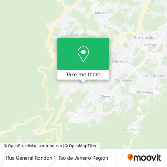 Mapa Rua General Rondon 1