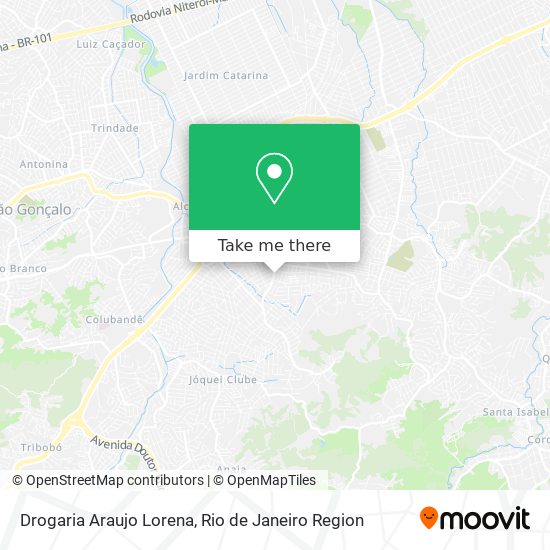 Mapa Drogaria Araujo Lorena