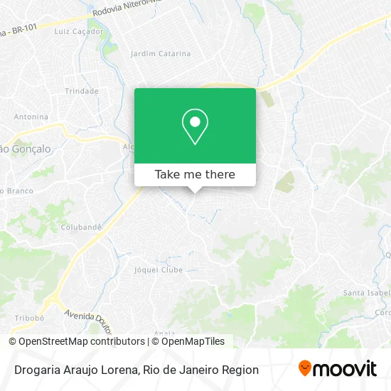 Drogaria Araujo Lorena map