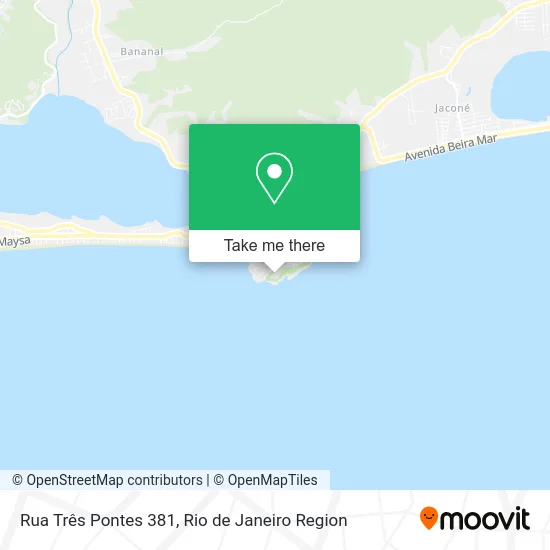 Rua Três Pontes 381 map