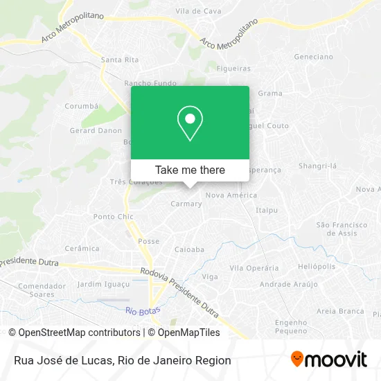 Rua José de Lucas map