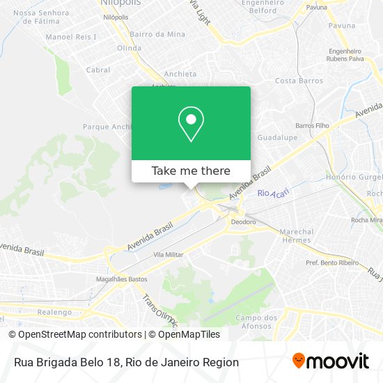Mapa Rua Brigada Belo 18
