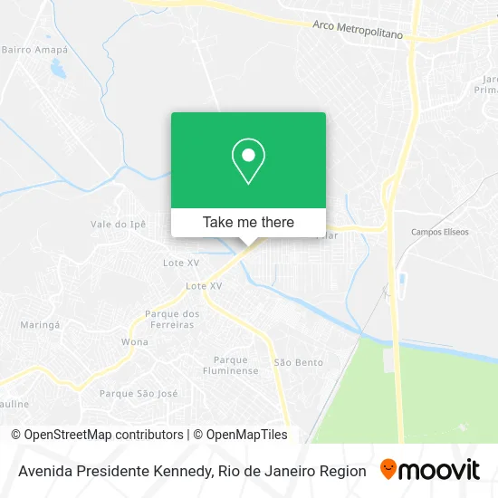 Avenida Presidente Kennedy map