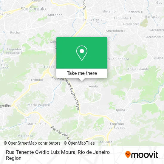 Rua Tenente Ovídio Luiz Moura map