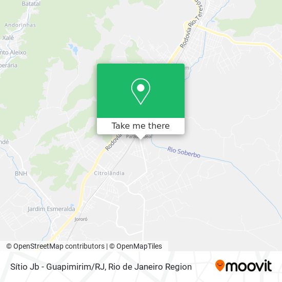 Sítio Jb - Guapimirim/RJ map