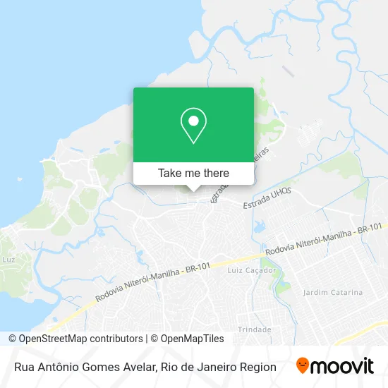 Rua Antônio Gomes Avelar map