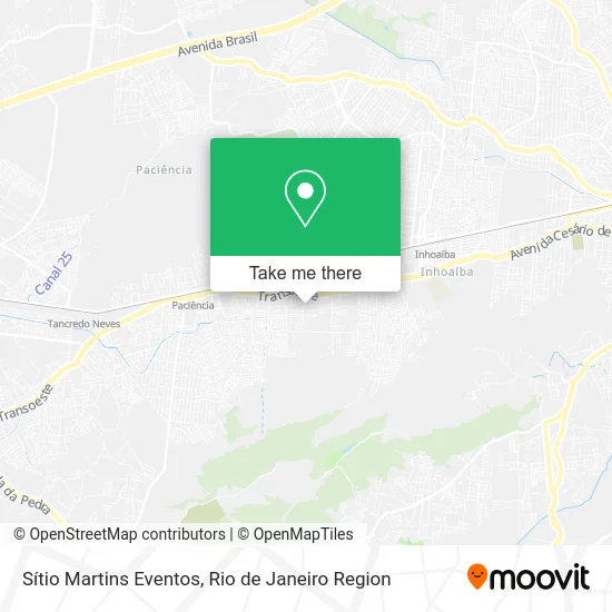 Sítio Martins Eventos map