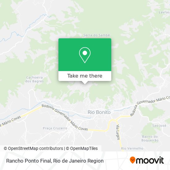 Rancho Ponto Final map